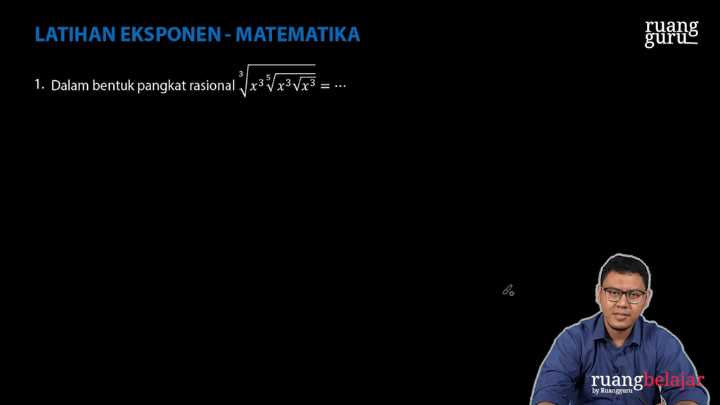 Video Belajar Aplikasi Dan Latihan Soal Eksponen Matematika Untuk