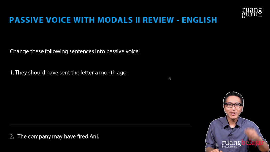 Video Belajar Passive Voice With Modals Ii Review Bahasa Inggris Untuk