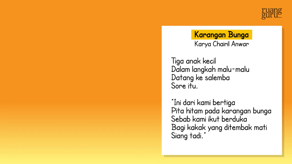 Video Belajar Menulis Puisi Berdasarkan Berita Yang Dibaca Atau