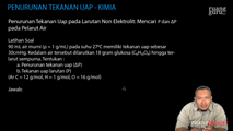 Soal Penurunan Tekanan Uap pada Larutan Non Elektrolit 1