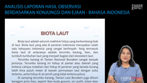 Analisis Laporan Hasil Observasi Berdasarkan Konjungsi dan Ejaan