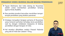 Pengaruh Hindu Buddha dalam Bidang Pendidikan