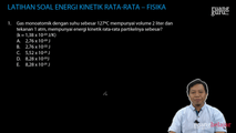 Latihan Soal Energi Kinetik Rata-rata