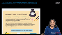 Analisis Verba Aktif pada Laporan Percobaan