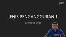 Jenis Pengangguran 1