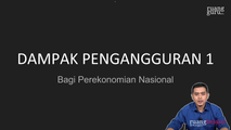 Dampak Pengangguran 1