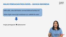 Majas Penegasan pada Novel