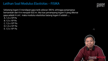 Latihan Soal Modulus Elastisitas