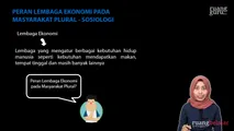 Peran Lembaga Ekonomi pada Masyarakat Plural
