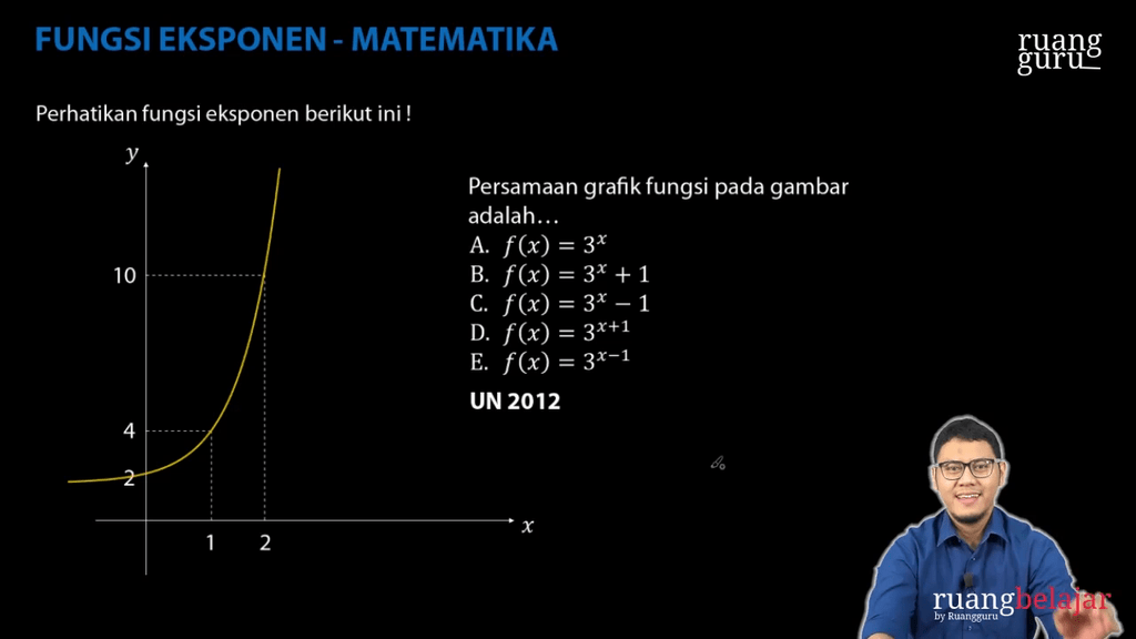 Video Belajar Latihan Soal 1 Grafik Fungsi Eksponen Matematika Untuk ...