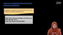 Analisis Kata Singkatan dalam Iklan