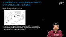 Latihan Soal Menghitung Ketinggian Tempat Pada Garis Kontur