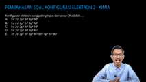 Pembahasan Soal Konfigurasi Elektron 2