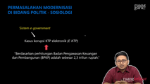 Permasalahan Modernisasi di Bidang Politik