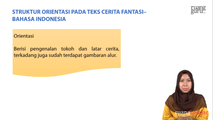 Struktur Orientasi  pada Teks Cerita Fantasi