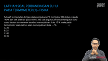 Latihan Soal Perbandingan Suhu pada Termometer (1)