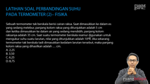 Latihan Soal Perbandingan Suhu pada Termometer (2)