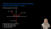 Latihan Soal Resultan Vektor dengan Metode Penguraian