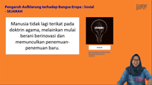 Pengaruh Aufklarung terhadap Bangsa Eropa - Sosial-Budaya