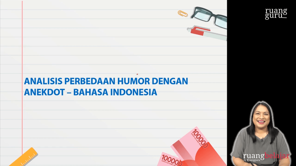 Video belajar Analisis Perbedaan Humor dengan Anekdot Bahasa Indonesia