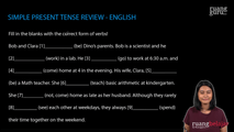 Simple Present Tense Review