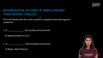 Interrogative Pattern of Simple Present Tense Review