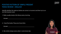 Positive Pattern of Simple Present Tense Review