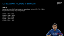 Latihan Biaya Produksi 1