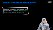 Adaptasi Tingkah Laku pada Hewan