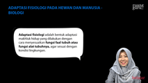 Adaptasi Fisiologi pada Hewan