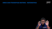 Ordo dan Transpos Matriks