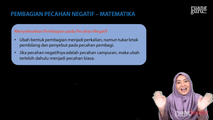 Pembagian Pecahan Negatif