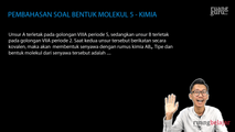 Pembahasan Soal Bentuk Molekul 5