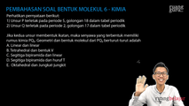 Pembahasan Soal Bentuk Molekul 6