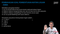 Pembahasan Soal Pembentukan Ikatan Logam