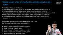 Pembahasan Soal Senyawa Polar dan Non Polar 1