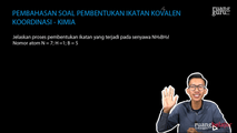 Pembahasan Soal Pembentukan Ikatan Kovalen Koordinasi