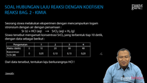 Soal Hubungan Laju Reaksi dengan Koefisien Reaksi Bag. 2