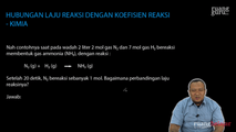 Hubungan Laju Reaksi dengan Koefisien Reaksi