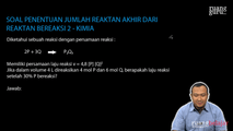 Soal Penentuan Laju Reaksi dari Persentase Reaktan Bereaksi 2