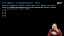 Latihan Soal Hukum Bernoulli (1)