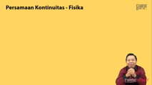 Persamaan Kontinuitas