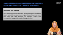 Analisis Penggunaan Keterangan atau Adverbia pada Teks Prosedur