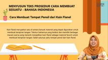 Menyusun Teks Prosedur Cara Membuat Sesuatu