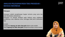 Analisis Pelesapan pada Teks Prosedur