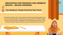 Menyunting Teks Prosedur Cara Membuat Sesuatu