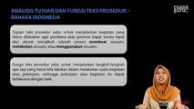 Analisis Tujuan dan Fungsi Teks Prosedur
