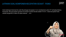 Latihan Soal Komponen Kecepatan Sesaat