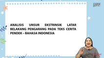 Analisis Unsur Ekstrinsik Latar Belakang Pengarang pada Teks Cerita Pendek