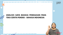 Analisis Gaya Bahasa Penegasan pada Teks Cerita Pendek